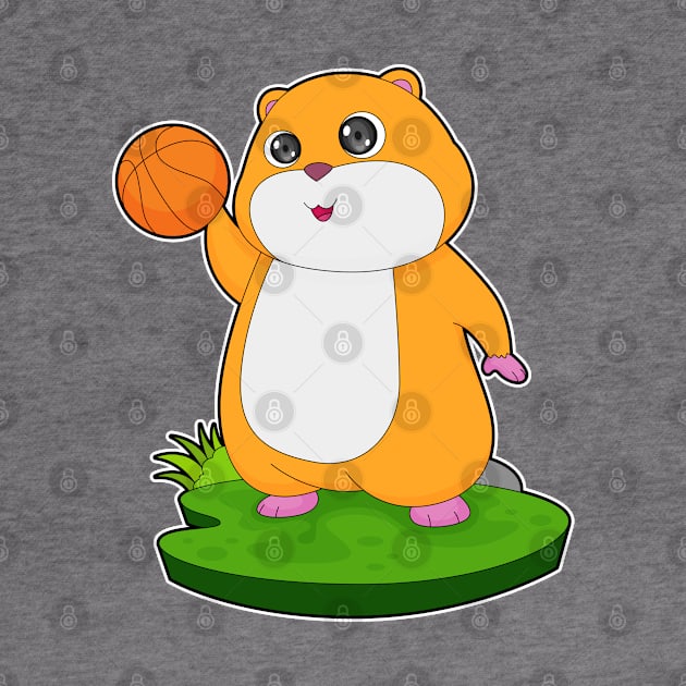 Hamster Basketball player Basketball by Markus Schnabel